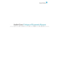 Critique of Economic Reason