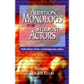 Audition Monologs for Student Actors--Volume 1