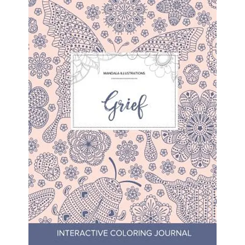 Adult Coloring Journal: Grief (Mandala Illustrations, Ladybug)