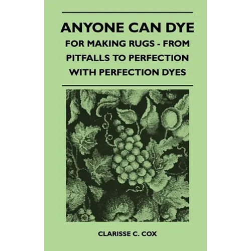 Anyone Can Dye - For Making Rugs - From Pitfalls to Perfection with Perfection Dyes