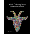 Goats Adult Coloring Book: Stress Relieving Goat Designs