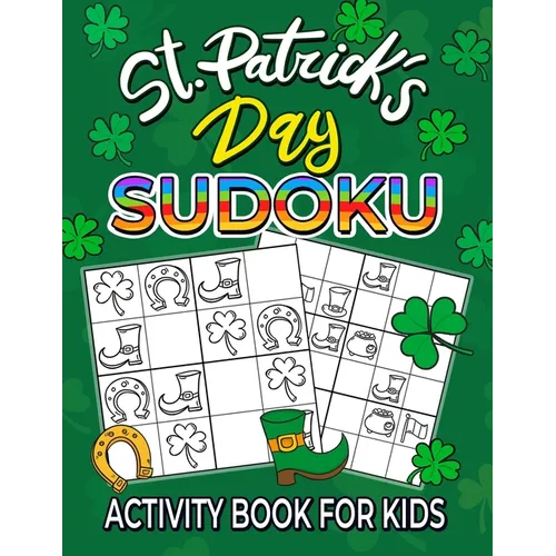 St. Patrick's Day Sudoku activity book for kids