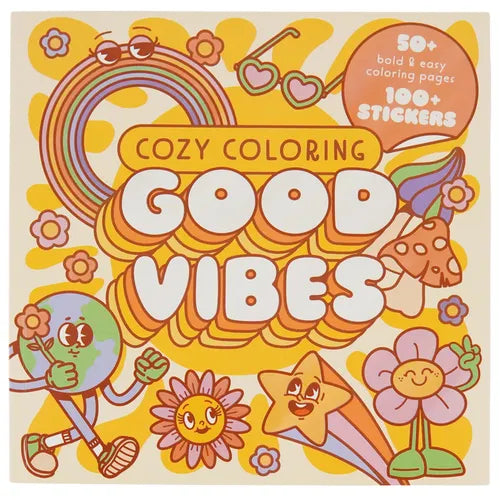 Cozy Coloring Good Vibes: With Stickers