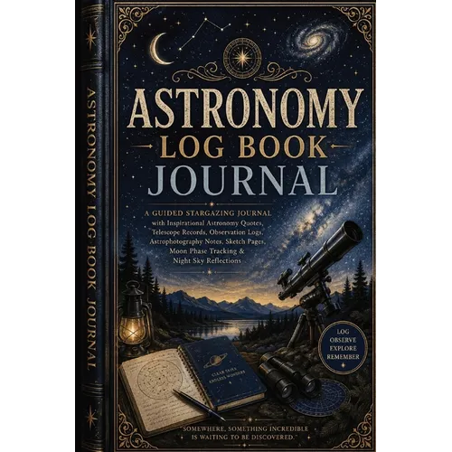 Astronomy Log Book Journal: A Guided Stargazing Journal with Inspirational Astronomy Quotes, Telescope Records, Observation Logs, Astrophotography Not