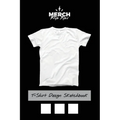 T-Shirt Design Sketchbook: Black and White Tees Template for Your T-Shirt Design Ideas