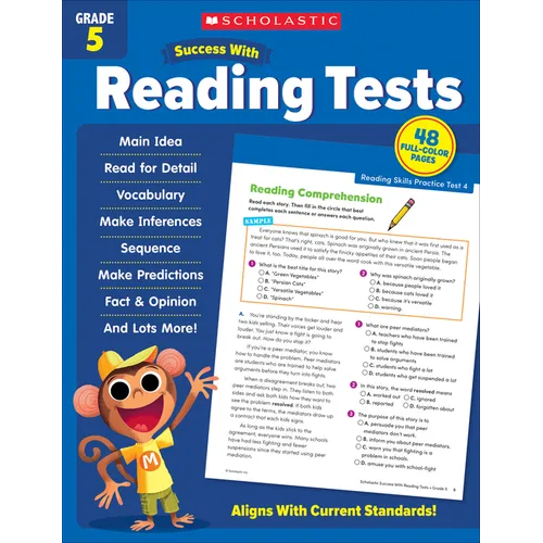 Scholastic Success with Reading Tests Grade 5 Workbook