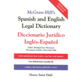 McGraw Hill's Spanish/English Legal Dict (Pb)