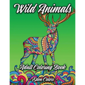 Wild Animals - Adult Coloring Book: Discover a Diverse Selection of Beautiful Animal Scenes with Flower Backgrounds. Detailed Coloring Pages
