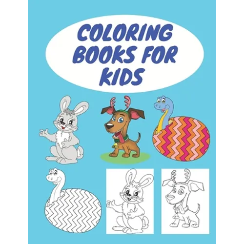 Coloring Books for Kids: Animal coloring book, size 8.5 x 11 inch, 30 pages / notebook contains animals as well as animal names. (For children