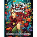 Sea Life Tattoos coloring book for inmates