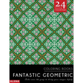 Fantastic Geometric Coloring Books: Stress relief coloring books for adults with 24 Stunning Geometric Grayscale Images