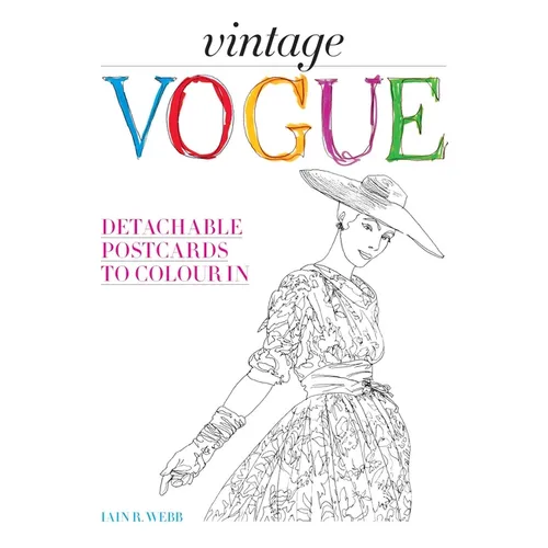 Vintage Vogue: Detachable Postcards to Colour in