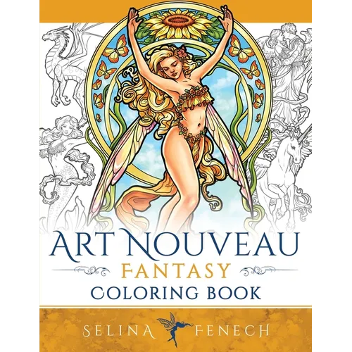 Art Nouveau Fantasy Coloring Book