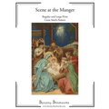 Scene at the Manger Cross Stitch Pattern: Regular and Large Print Cross Stitch Chart