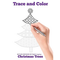 Trace and Color: Christmas Trees: Adult Activity Book