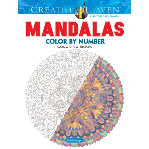 Creative Haven Mandalas Color by Number Coloring Book