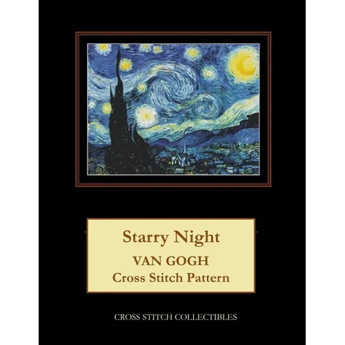 Starry Night: Van Gogh cross stitch pattern