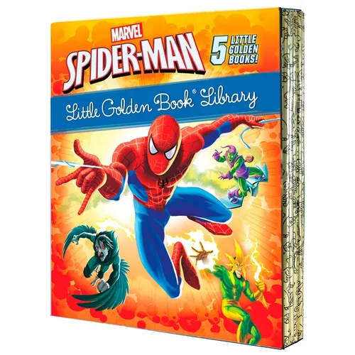Spider-Man Little Golden Book Library (Marvel): Spider-Man!; Trapped by the Green Goblin; The Big Freeze!; High Voltage!; Night of the Vulture!