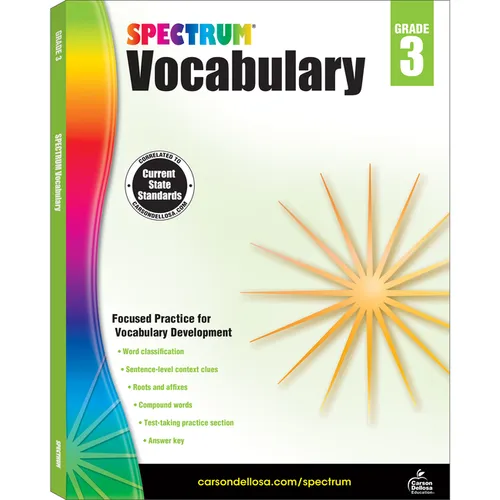 Spectrum Vocabulary, Grade 3: Volume 86