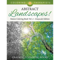 Abstract Landscapes! - Nature Coloring Book Vol. 2 Grayscale Edition Grayscale Coloring Books