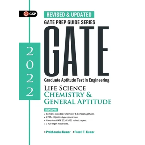 Gate 2022: Life Science Chemistry & General Aptitude - Guide By GKP