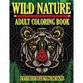 Wild Nature Adult Coloring Book: 24 Stress Relieving Designs
