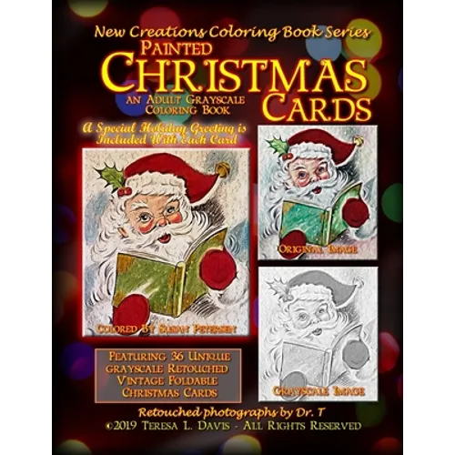 New Creations Coloring Book Series: Painted Christmas Cards