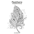 Feathers Coloring Book for Grown-Ups 1