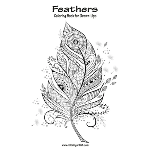 Feathers Coloring Book for Grown-Ups 1