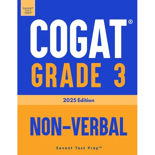 COGAT Grade 3 Non-Verbal: 3 Practice Tests Level 9