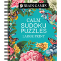 Brain Games - Calm: Sudoku Puzzles - Large Print