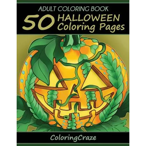 Adult Coloring Book: 50 Halloween Coloring Pages