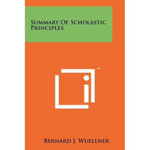 Summary Of Scholastic Principles