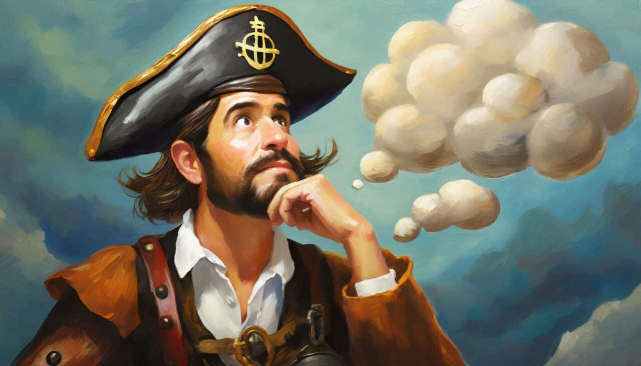 day dreaming pirate